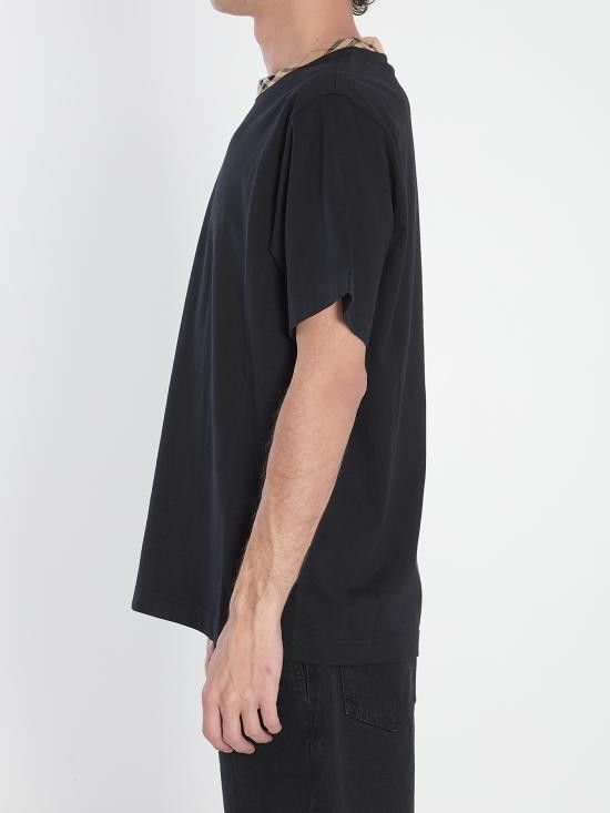 Burberry BURBERRY Men T-Shirts 8110101 BLACK Size US L / EU 52-54 / 3 - 3 Thumbnail