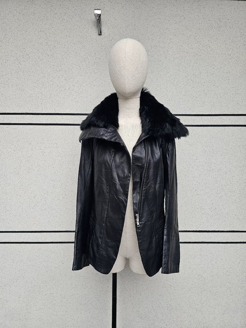Ann Demeulemeester Ann Demeulemeester Women's Leather Jacket Size M / US 6-8 / IT 42-44 - 3 Thumbnail