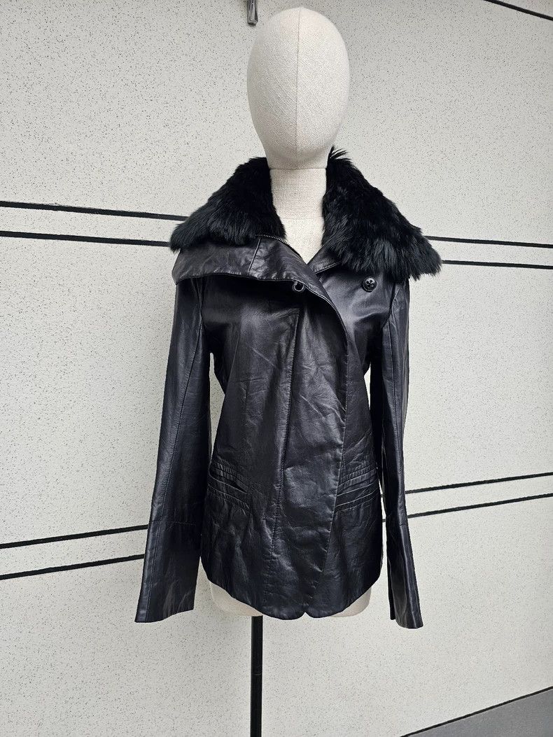 Ann Demeulemeester Ann Demeulemeester Women's Leather Jacket Size M / US 6-8 / IT 42-44 - 2 Thumbnail