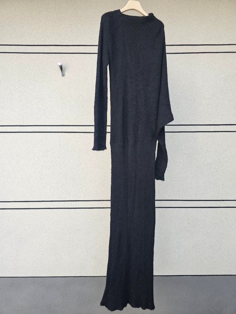 Ann Demeulemeester Ann Demeulemeester Long Sleeve Knit Dress Size ONE SIZE - 3 Thumbnail