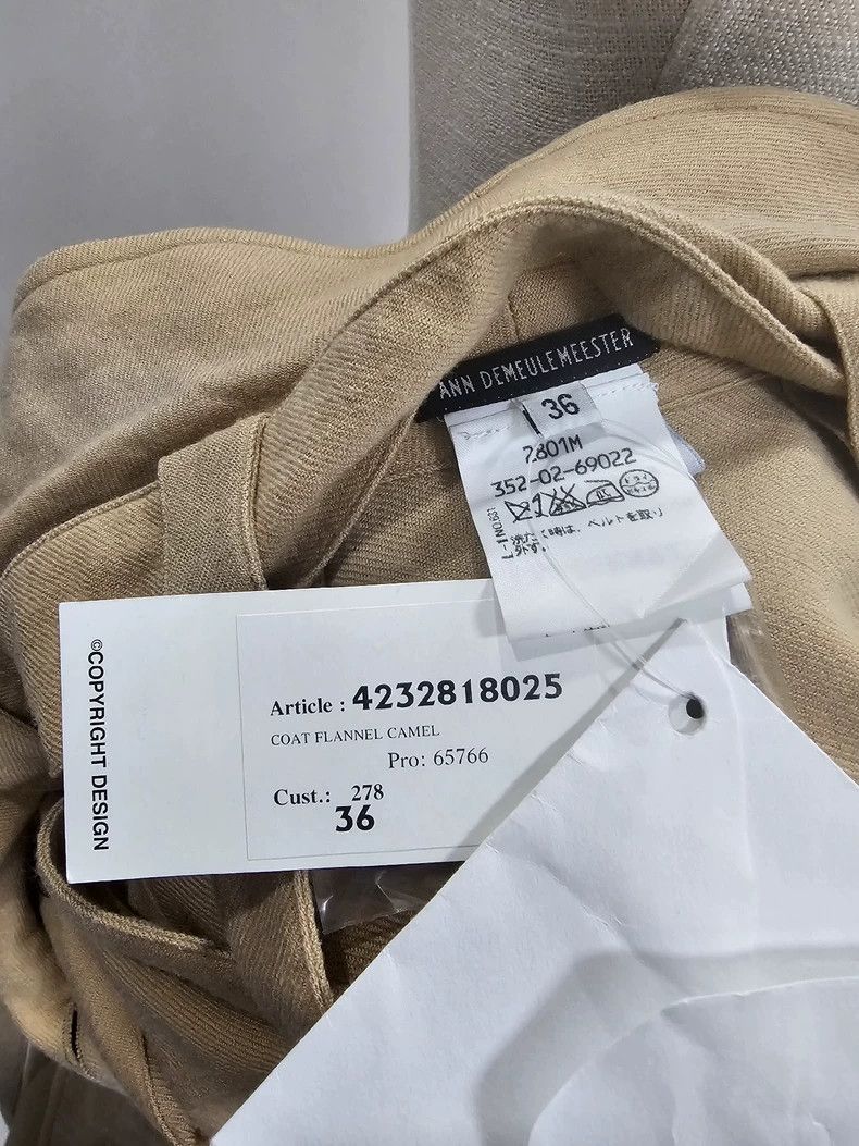Ann Demeulemeester Ann Demeulemeester Women's Wool Trench Coat Size ONE SIZE - 6 Thumbnail