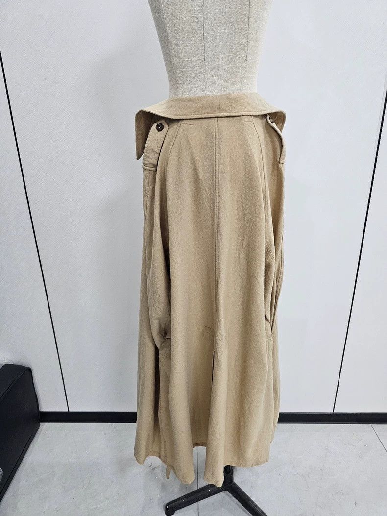 Ann Demeulemeester Ann Demeulemeester Women's Wool Trench Coat Size ONE SIZE - 2 Thumbnail