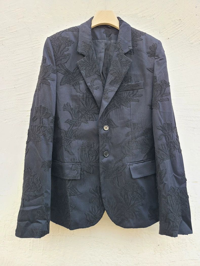 Ann Demeulemeester Ann Demeulemeester Embroidered Men's Blazer Size L / US 10 / IT 46 - 3 Thumbnail