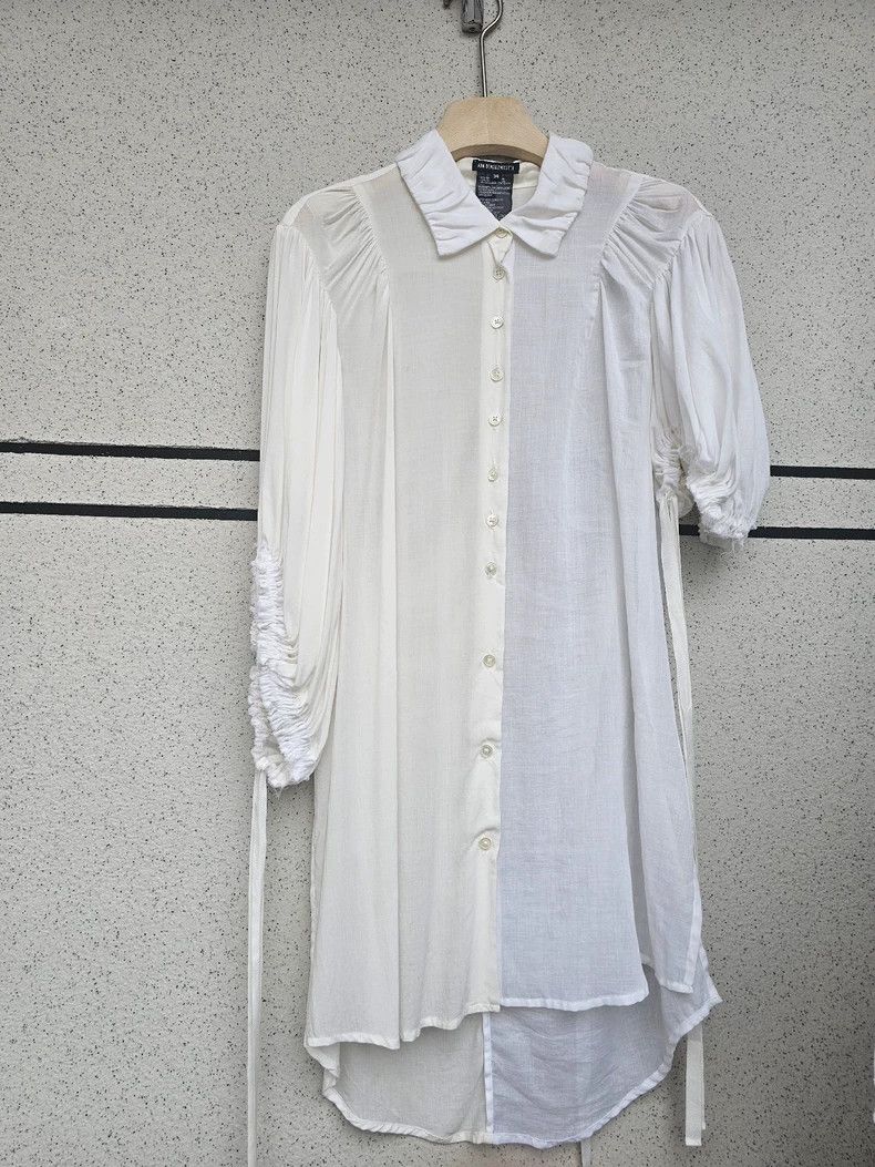 Ann Demeulemeester Ann Demeulemeester Women's Asymmetrical Shirt Jacket Size S / US 4 / IT 40 - 8 Thumbnail