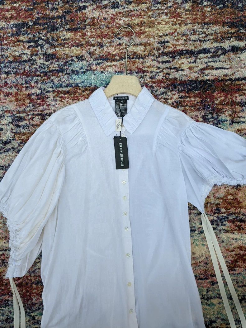 Ann Demeulemeester Ann Demeulemeester Women's Asymmetrical Shirt Jacket Size S / US 4 / IT 40 - 3 Thumbnail