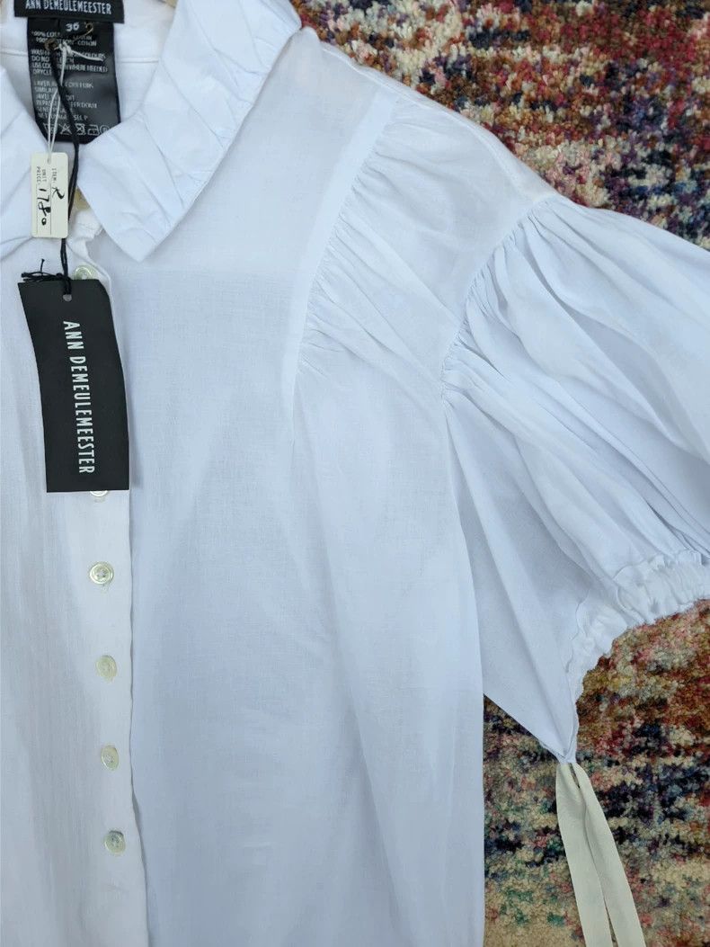 Ann Demeulemeester Ann Demeulemeester Women's Asymmetrical Shirt Jacket Size S / US 4 / IT 40 - 5 Thumbnail