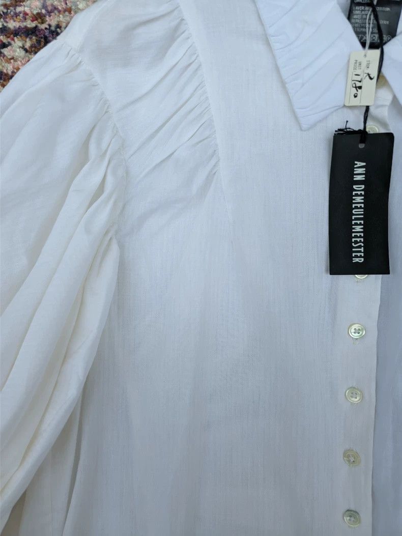 Ann Demeulemeester Ann Demeulemeester Women's Asymmetrical Shirt Jacket Size S / US 4 / IT 40 - 4 Thumbnail