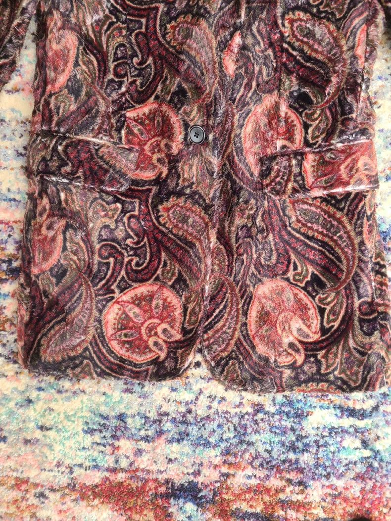 Ann Demeulemeester Ann Demeulemeester Velvet Blazer with Paisley Pattern Size M / US 6-8 / IT 42-44 - 5 Thumbnail