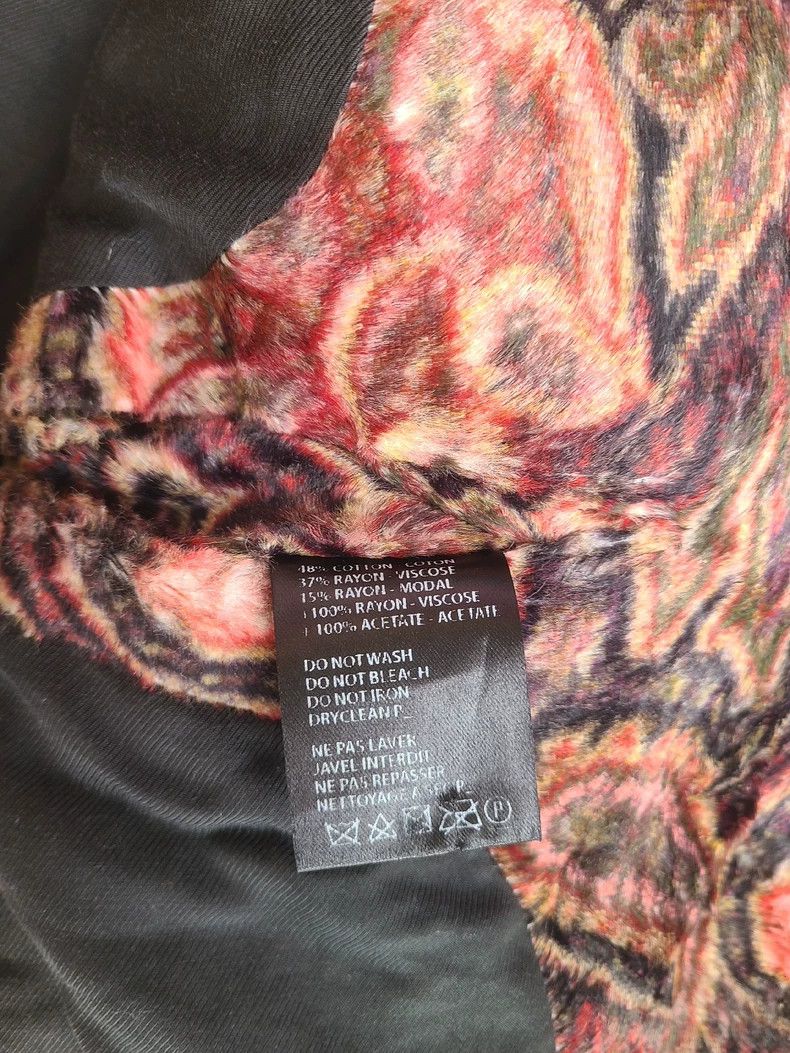 Ann Demeulemeester Ann Demeulemeester Velvet Blazer with Paisley Pattern Size M / US 6-8 / IT 42-44 - 8 Thumbnail