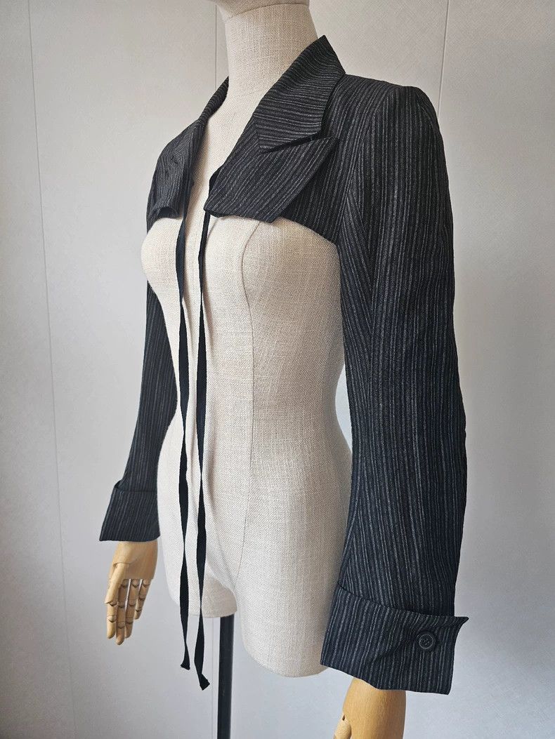Ann Demeulemeester Ann Demeulemeester Women's Shawl Jacket Size S / US 4 / IT 40 - 4 Thumbnail