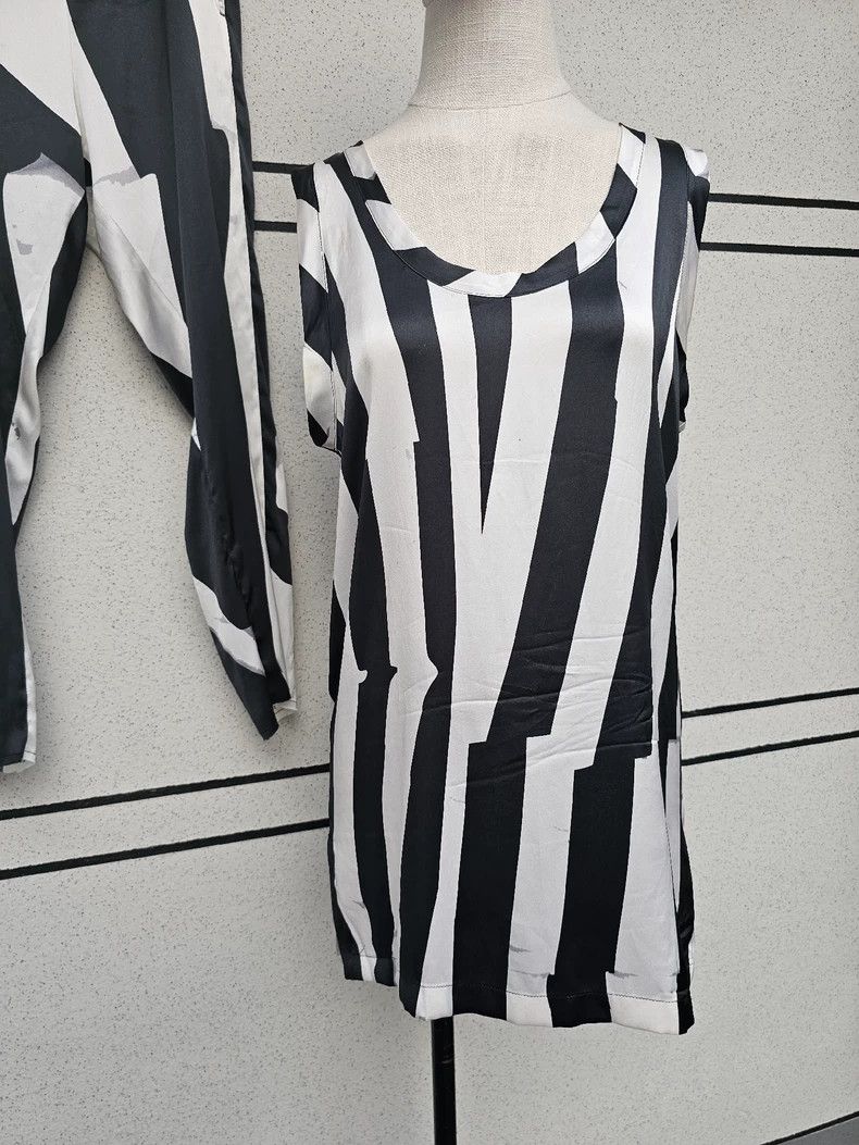 Ann Demeulemeester Ann Demeulemeester Silk T-Shirt and Pants Set Size ONE SIZE - 2 Thumbnail