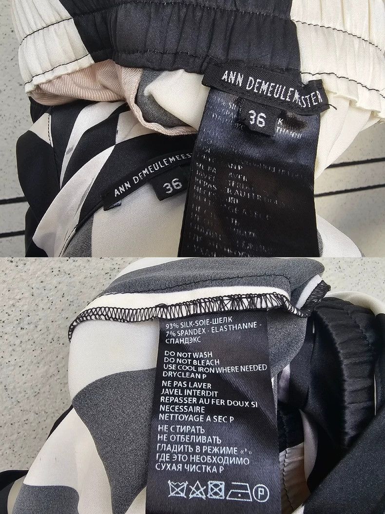 Ann Demeulemeester Ann Demeulemeester Silk T-Shirt and Pants Set Size ONE SIZE - 7 Thumbnail