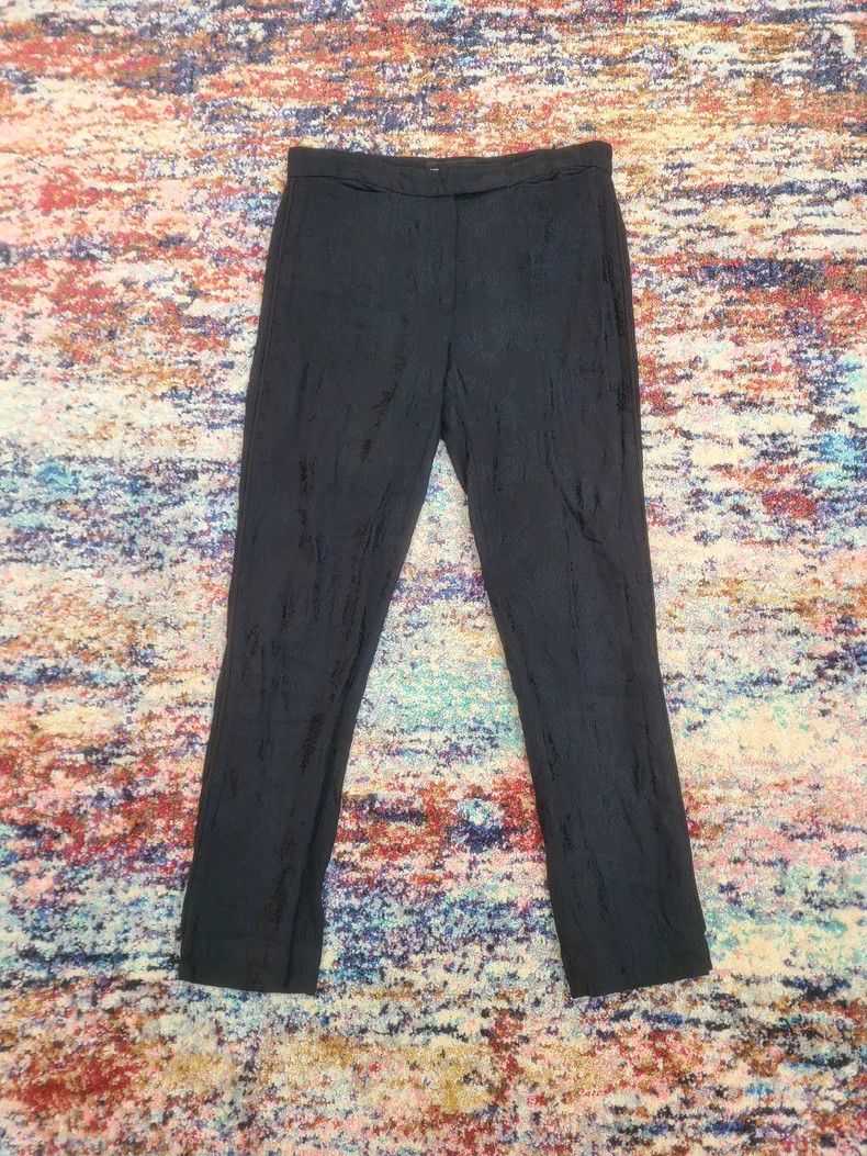 Ann Demeulemeester Ann Demeulemeester Floral Silk Linen Pants Size 34" / US 12 / IT 48 - 2 Thumbnail