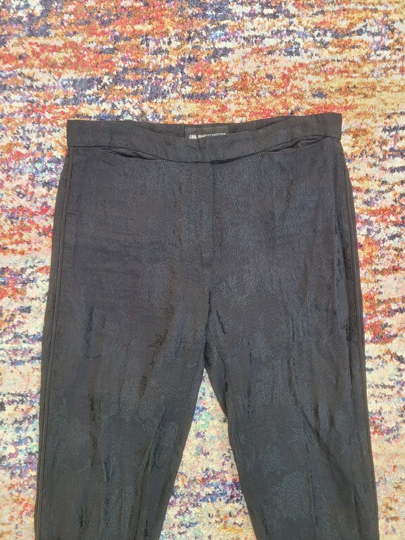 Ann Demeulemeester Ann Demeulemeester Floral Silk Linen Pants Size 34" / US 12 / IT 48 - 5 Thumbnail
