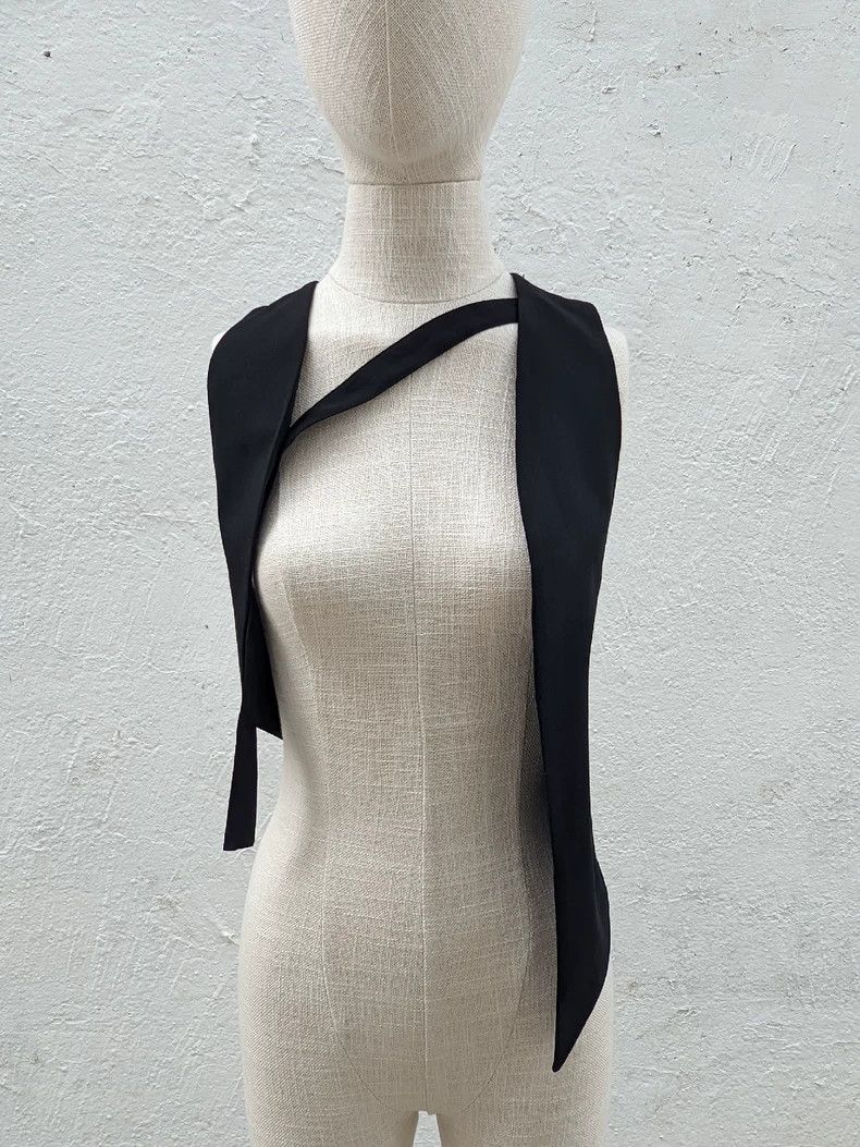 Ann Demeulemeester Ann Demeulemeester Women's Black Vest Size ONE SIZE - 2 Thumbnail
