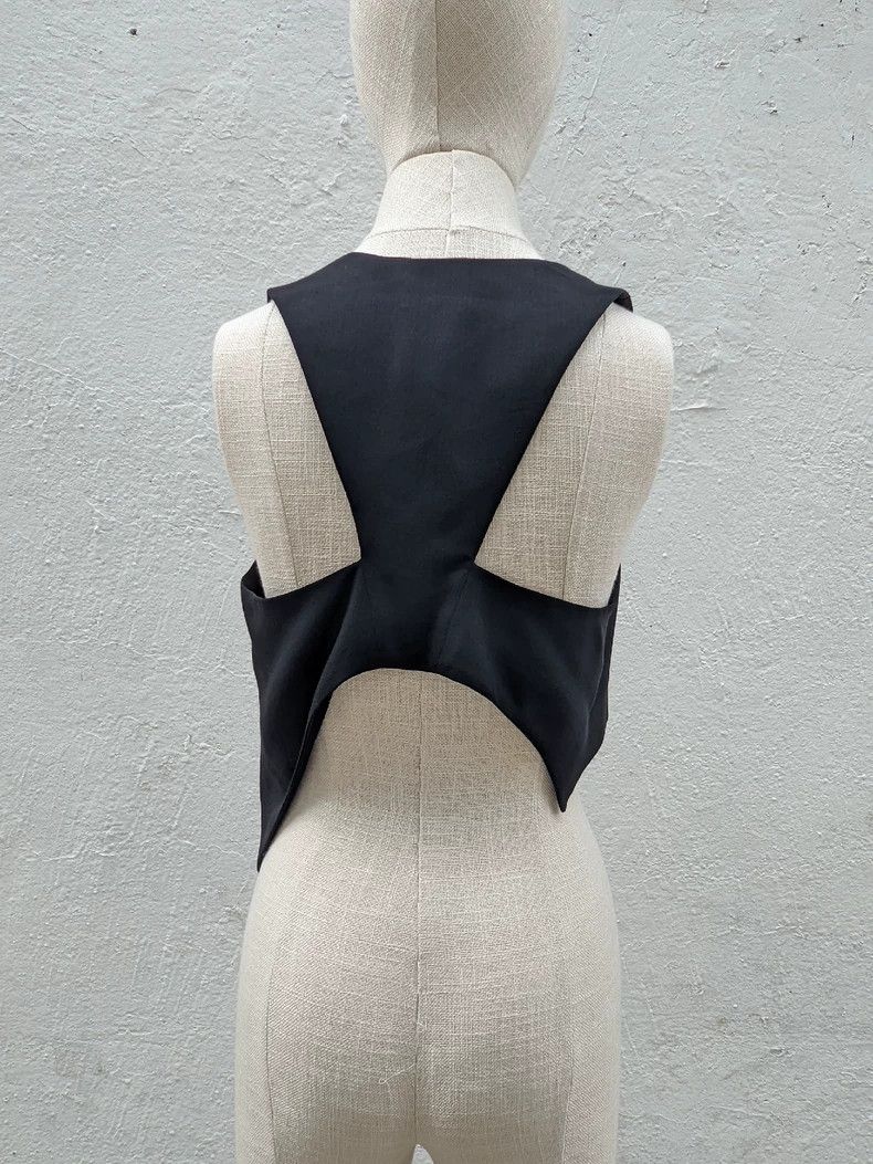 Ann Demeulemeester Ann Demeulemeester Women's Black Vest Size ONE SIZE - 4 Thumbnail
