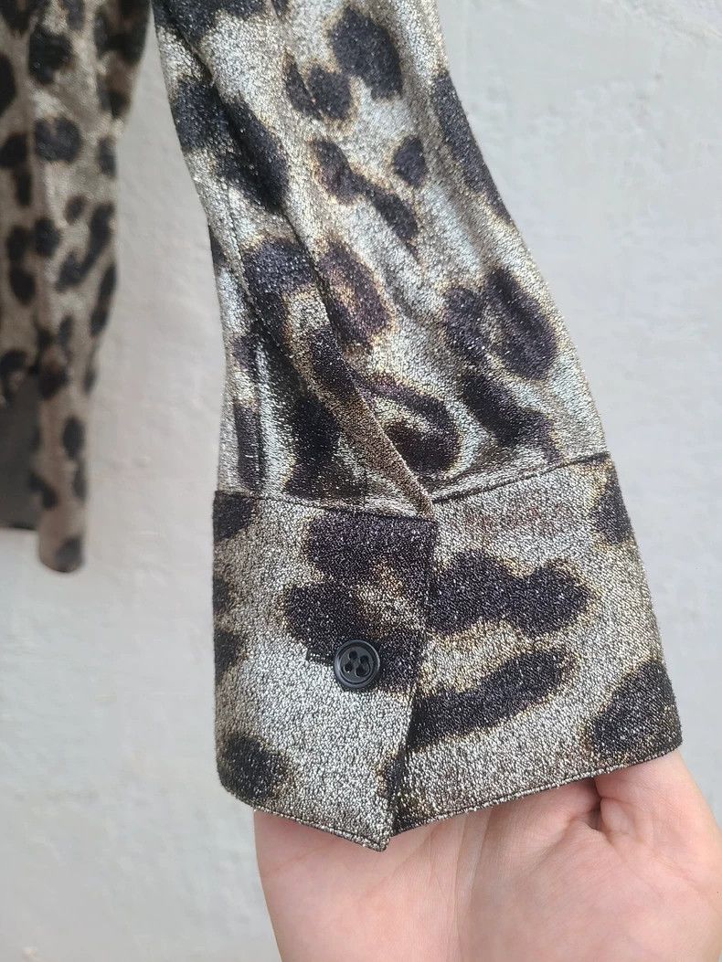 Haider Ackermann Elegant Silk Blend Leopard Print Shirt Size M / US 6-8 / IT 42-44 - 3 Thumbnail
