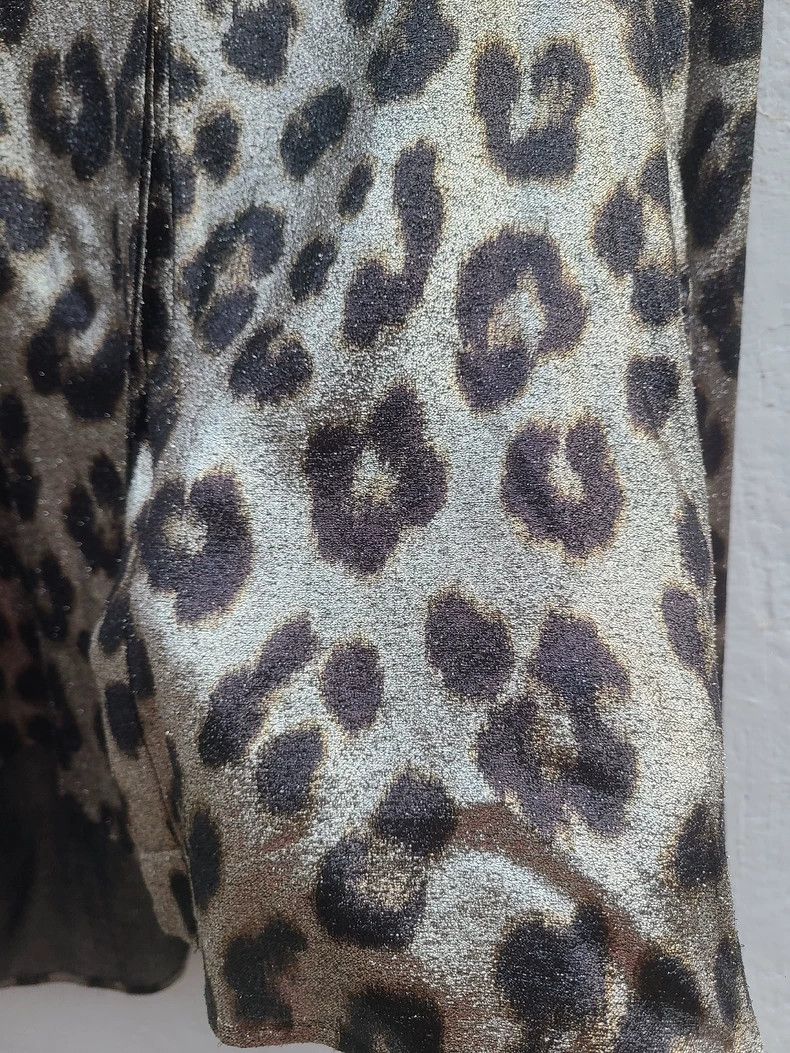 Haider Ackermann Elegant Silk Blend Leopard Print Shirt Size M / US 6-8 / IT 42-44 - 4 Thumbnail