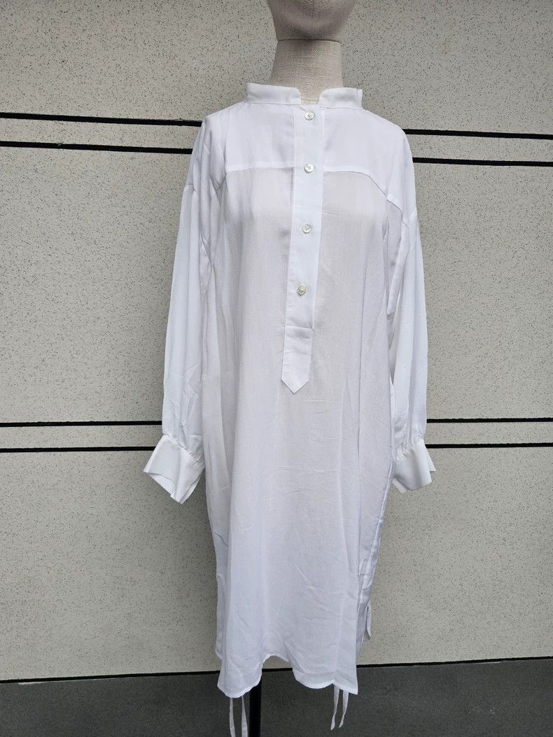 Ann Demeulemeester Ann Demeulemeester Women's Silk Shirt Dress Size M / US 6-8 / IT 42-44 - 4 Thumbnail