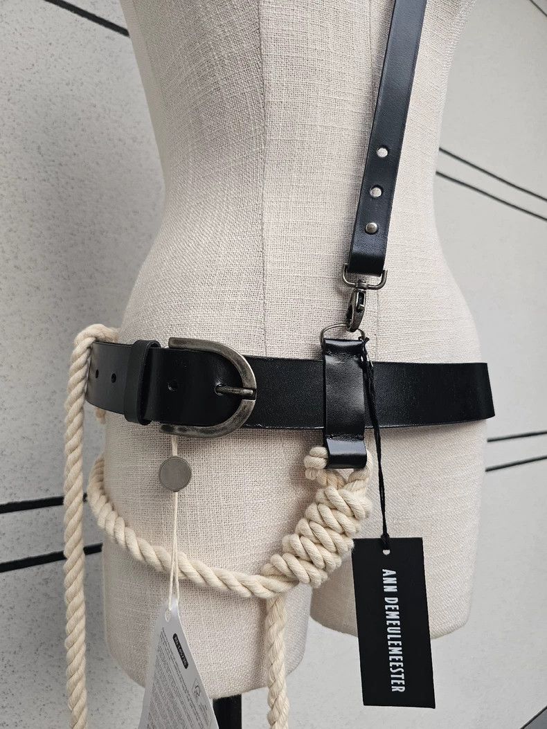 Ann Demeulemeester Ann Demeulemeester Unisex Belt with Design Size ONE SIZE - 5 Thumbnail