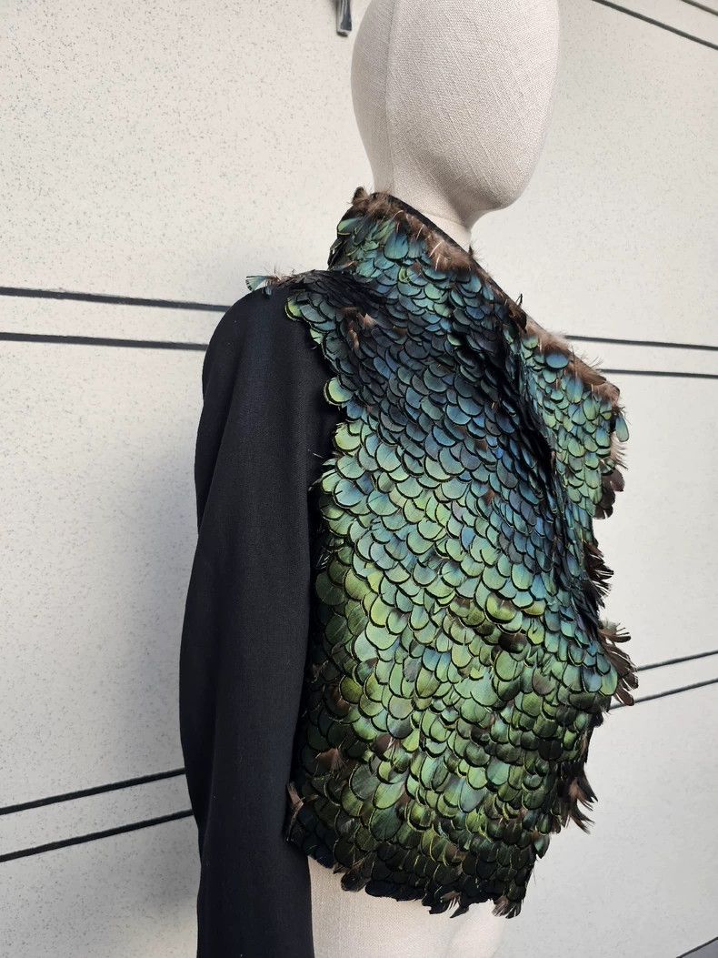 Ann Demeulemeester Ann Demeulemeester Feather Jacket for Women Size M / US 6-8 / IT 42-44 - 5 Thumbnail