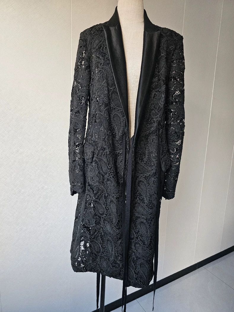 Ann Demeulemeester Ann Demeulemeester Lace Coat for Women Size M / US 6-8 / IT 42-44 - 2 Thumbnail