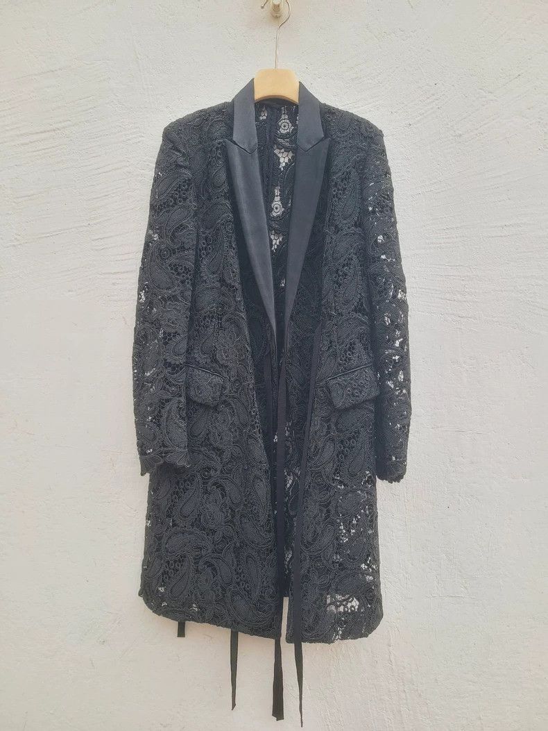 Ann Demeulemeester Ann Demeulemeester Lace Coat for Women Size M / US 6-8 / IT 42-44 - 4 Thumbnail