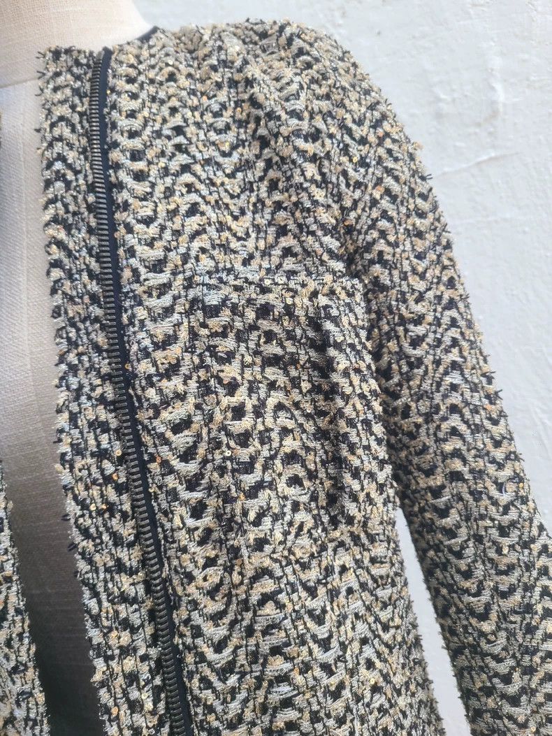 Haider Ackermann Haider Ackermann Women's Tweed Coat Windbreaker Size M / US 6-8 / IT 42-44 - 6 Thumbnail