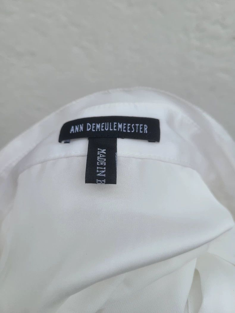 Ann Demeulemeester Ann Demeulemeester White Silk Blend Shirt Size M / US 6-8 / IT 42-44 - 7 Thumbnail