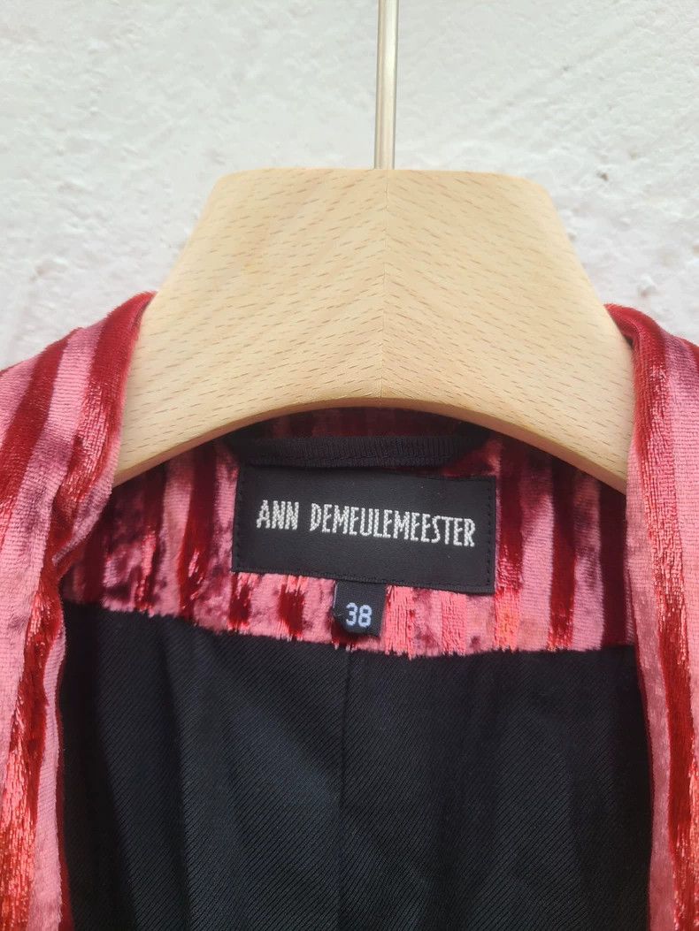 Ann Demeulemeester Velvet Blazer Jacket for Women Size M / US 6-8 / IT 42-44 - 5 Thumbnail