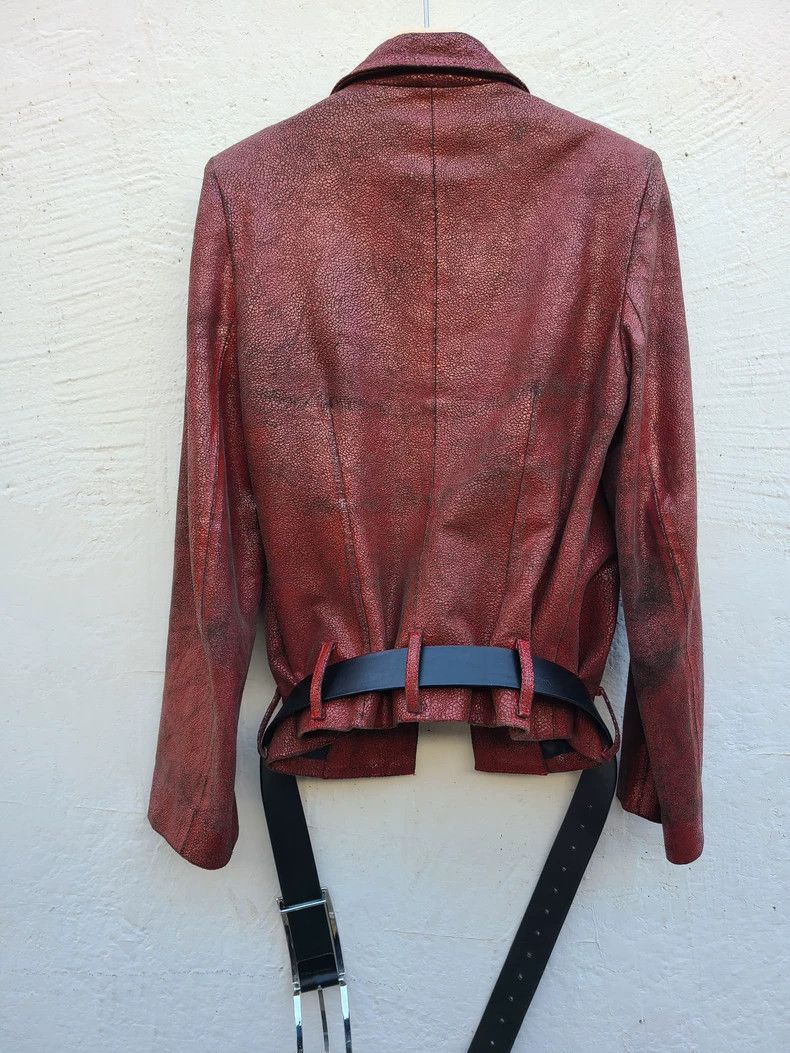 Ann Demeulemeester Ann Demeulemeester New Leather Jacket Size M / US 6-8 / IT 42-44 - 2 Thumbnail