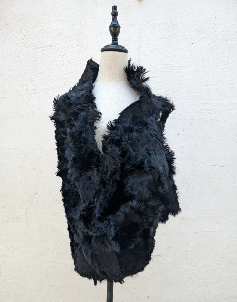 Ann Demeulemeester Ann Demeulemeester Unisex Fur Vest for Autumn Size ONE SIZE - 4 Thumbnail