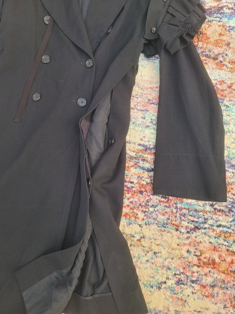 Ann Demeulemeester New Designer Unisex Wool Blend Coat Size M / US 6-8 / IT 42-44 - 5 Thumbnail