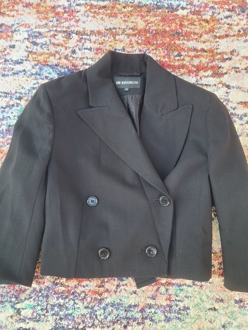 Ann Demeulemeester Ann Demeulemeester Women's Black Jacket Size S / US 4 / IT 40 - 6 Thumbnail