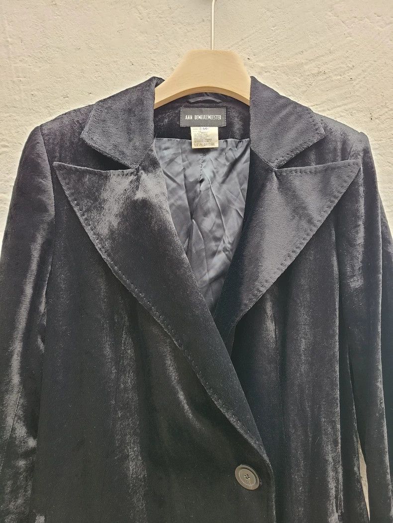 Ann Demeulemeester Ann Demeulemeester Velvet Outerwear Coat Size M / US 6-8 / IT 42-44 - 6 Thumbnail