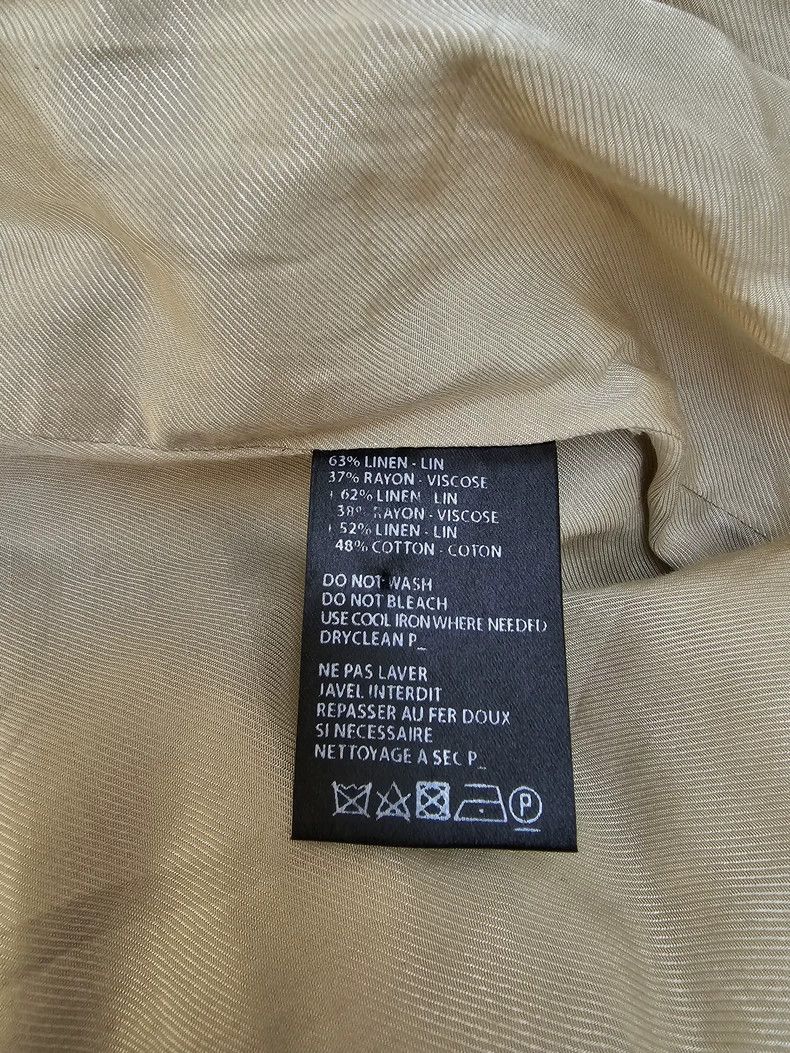Ann Demeulemeester Striped Linen Silk Blend Duster Coat Size M / US 6-8 / IT 42-44 - 9 Thumbnail