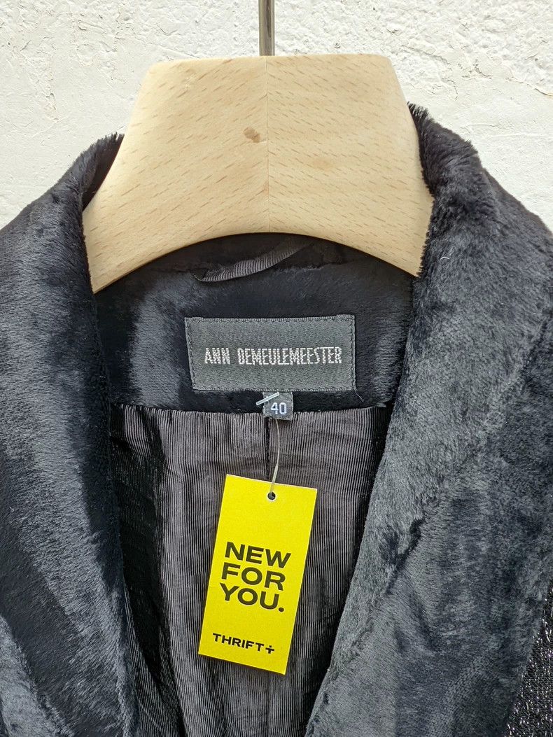 Ann Demeulemeester Ann Demeulemeester Cropped Jacket with Velvet Collar Size M / US 6-8 / IT 42-44 - 6 Thumbnail