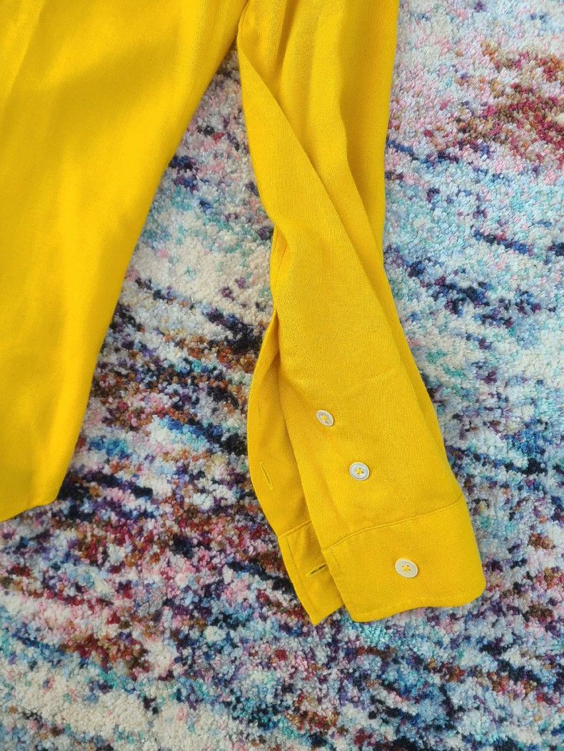 Ann Demeulemeester Yellow Button-Up Shirt by Ann Demeulemeester Size M / US 6-8 / IT 42-44 - 5 Thumbnail