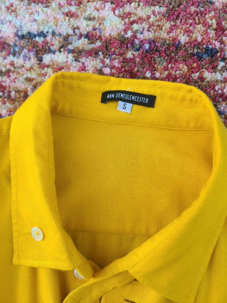 Ann Demeulemeester Yellow Button-Up Shirt by Ann Demeulemeester Size M / US 6-8 / IT 42-44 - 6 Thumbnail