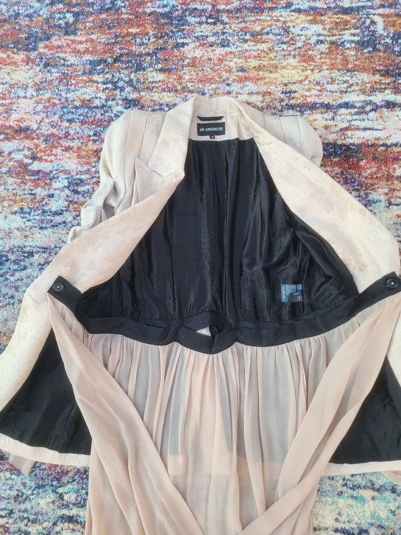 Ann Demeulemeester Silk Embroidered Outerwear Coat for Women Size M / US 6-8 / IT 42-44 - 8 Thumbnail