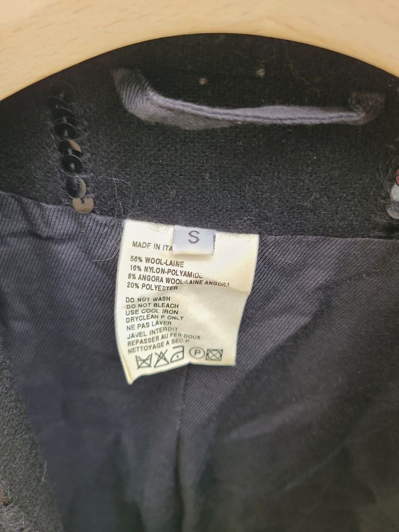 Ann Demeulemeester Ann Demeulemeester Sequined Wool Blazer Size L / US 10 / IT 46 - 5 Thumbnail