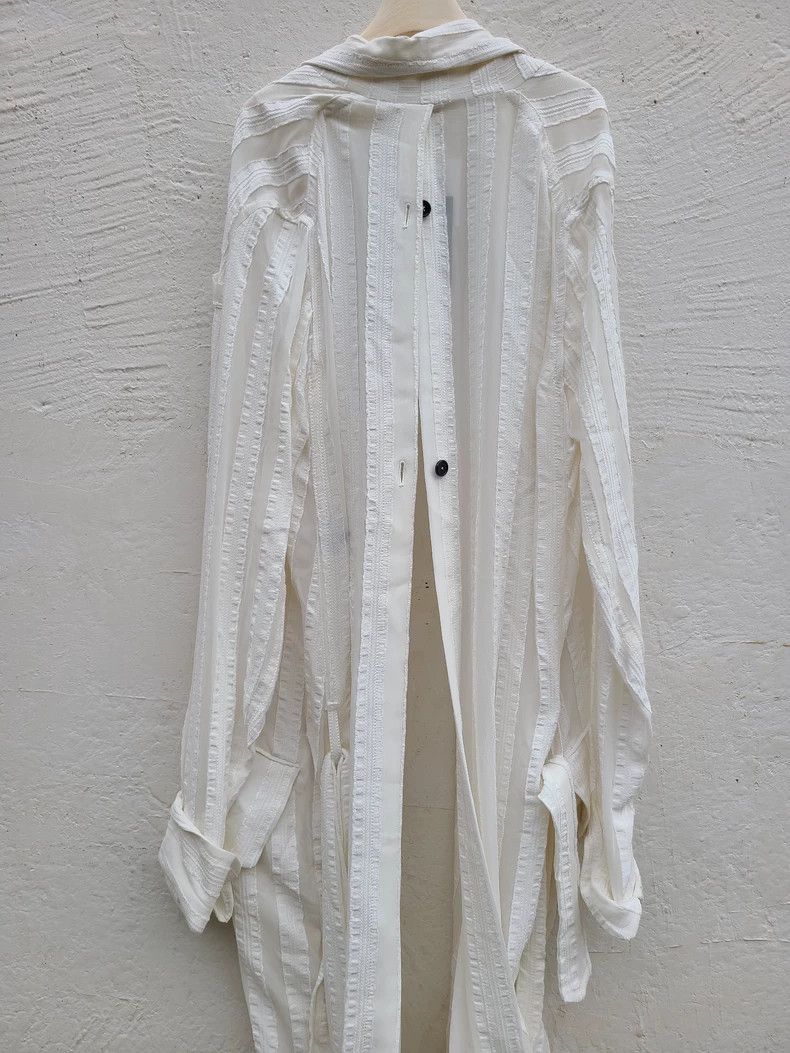 Ann Demeulemeester Ann Demeulemeester Striped Silk Jacket Size M / US 6-8 / IT 42-44 - 3 Thumbnail