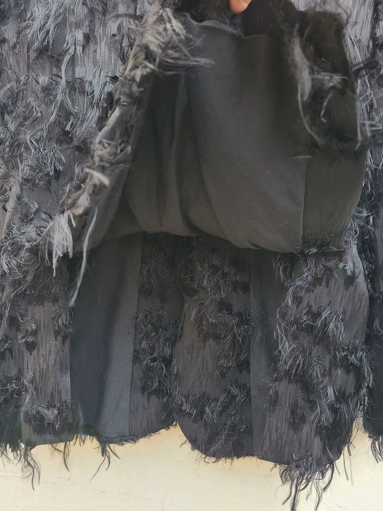 Ann Demeulemeester Ann Demeulemeester Silk Jacket with Faux Fur Size M / US 6-8 / IT 42-44 - 7 Thumbnail