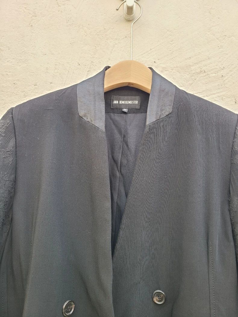 Ann Demeulemeester Ann Demeulemeester Embroidered Double-Breasted Blazer Size L / US 10 / IT 46 - 6 Thumbnail