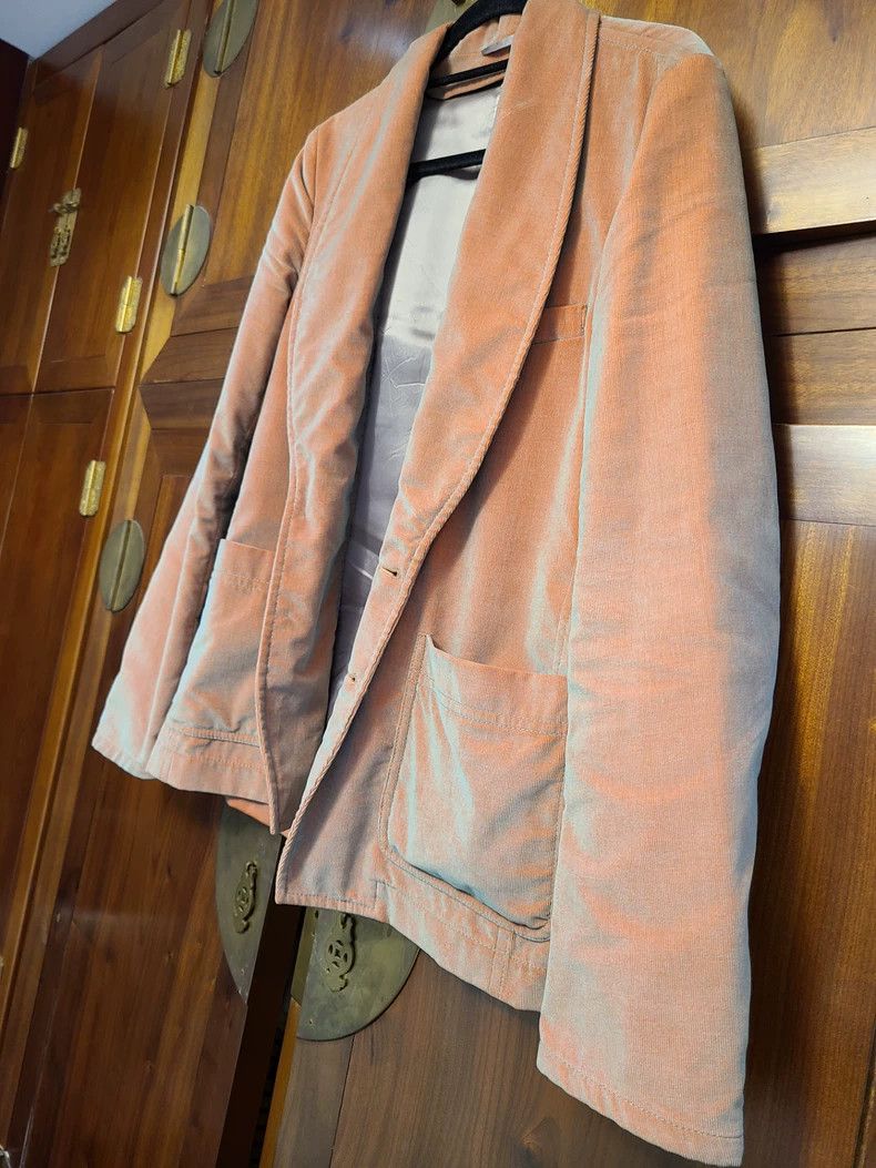 Ann Demeulemeester Velvet Corduroy Blazer Jacket for Women Size L / US 10 / IT 46 - 3 Thumbnail