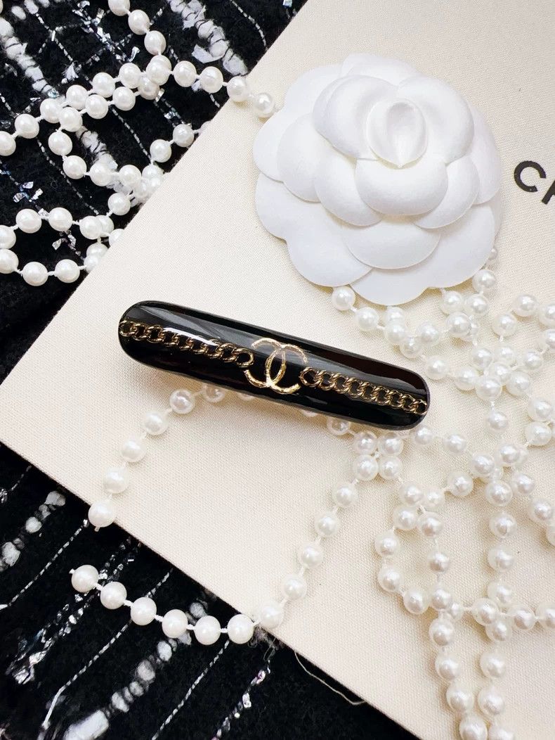Chanel Chanel Black Double C Chain Hair Clip Size ONE SIZE - 5 Thumbnail