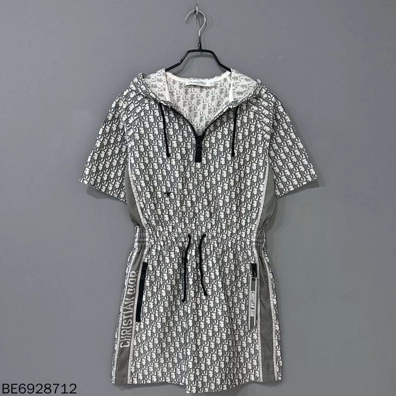Dior Floral Print Hooded Dress by Dior Size XS / US 0-2 / IT 36-38 - 2 Thumbnail