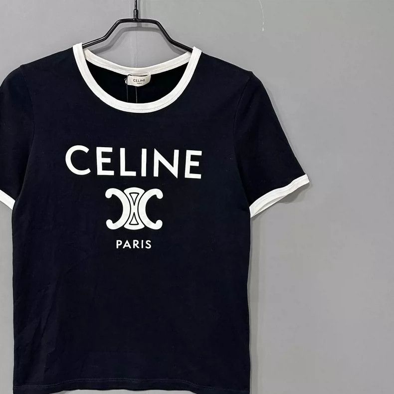 Celine Classic Black Short Sleeve Celine Tee Size M / US 6-8 / IT 42-44 - 2 Thumbnail