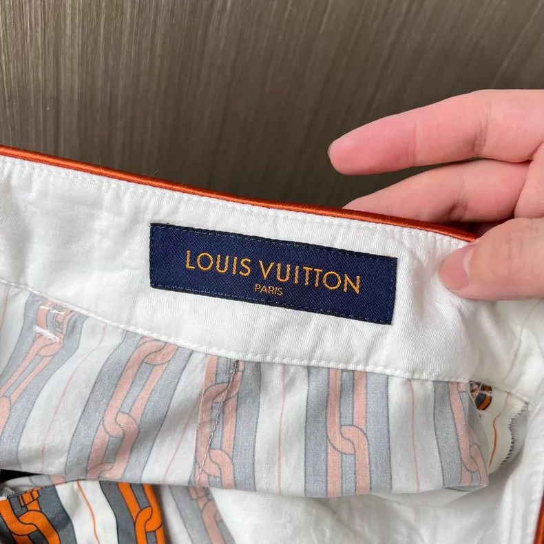 Louis Vuitton Louis Vuitton Chain Print Casual Pants Size 38 Size 38" / US 16 / IT 52 - 5 Thumbnail