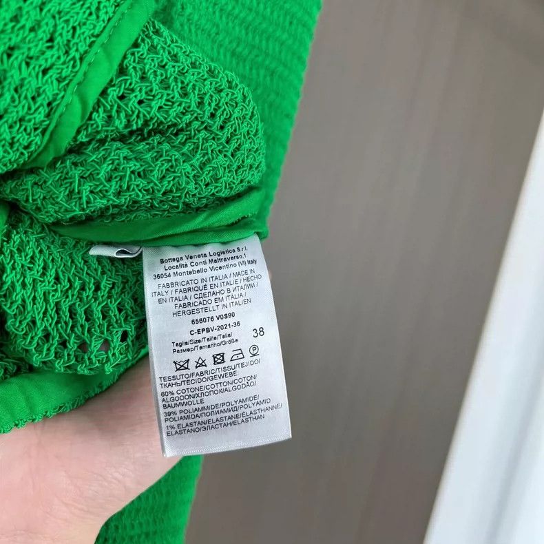 Bottega Veneta Bottega Veneta Green Knit Button-Up Jacket Size M / US 6-8 / IT 42-44 - 6 Thumbnail